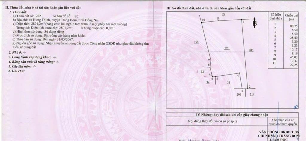 Bán lô đất ont xã hưng thịnh đồng nai, giá chỉ 600.000đ/m²