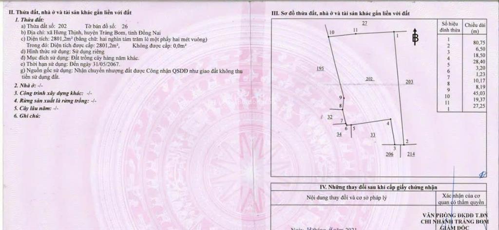 Bán lô đất ont xã hưng thịnh đồng nai, giá chỉ 600.000đ/m²