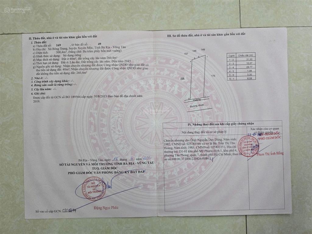 Cắt lỗ 30% bán 1,5 tỷ cho lô đất đẹp xã bông trang.