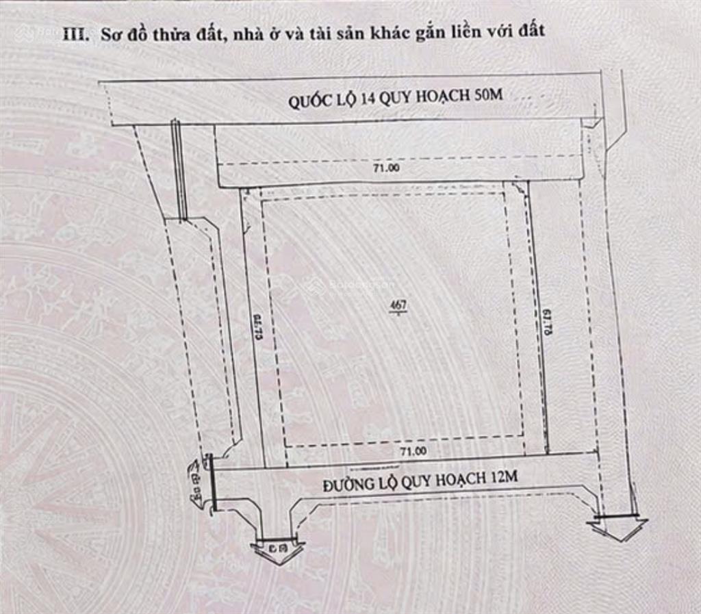 Siêu phẩm đất thương mại dịch vụ 4 mặt tiền quốc lộ 14 kề chợ mới pơngdrang