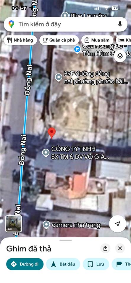 Bán đất mặt tiền đường đồng nai, phường nam nha trang, khánh hoà