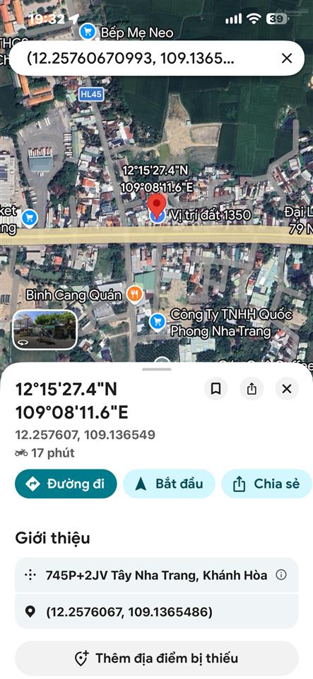 Bán đất mặt tiền đường 23/10 nha trang