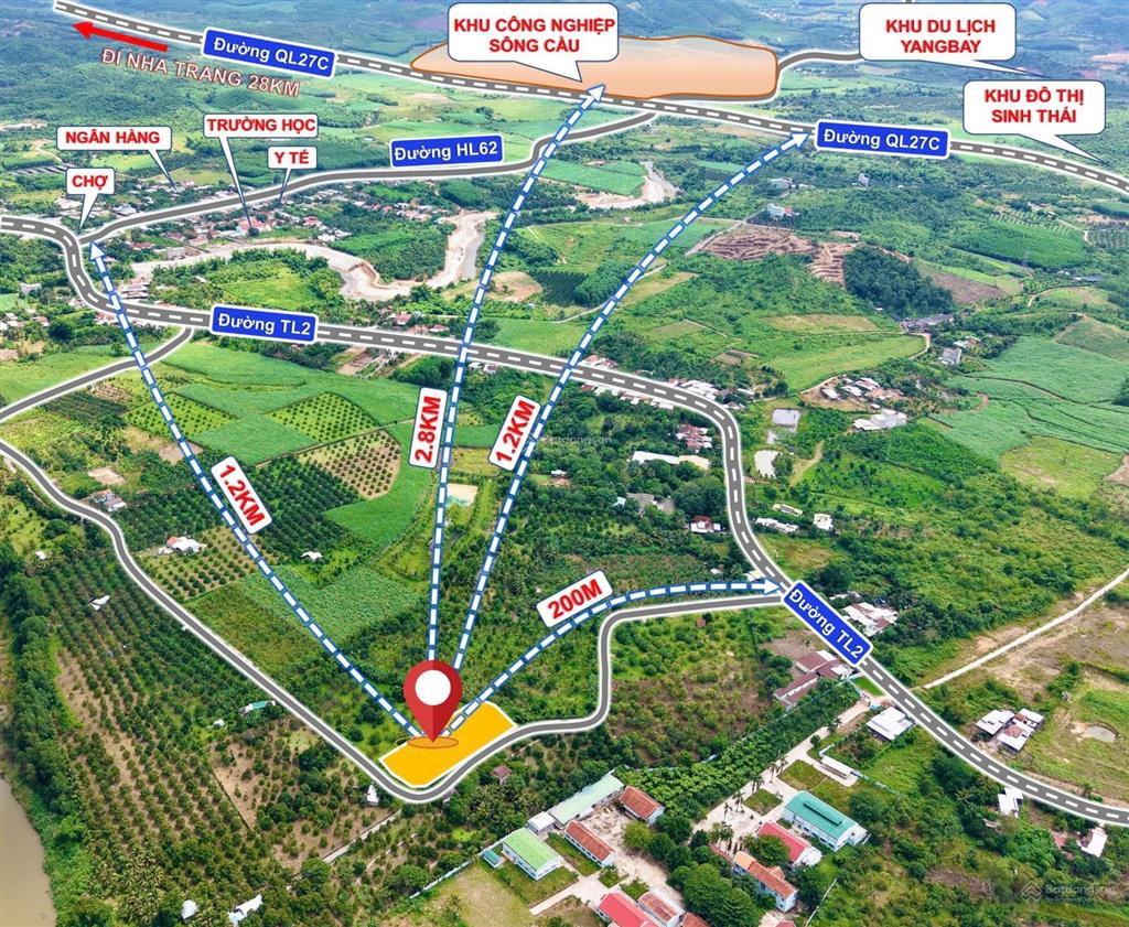Bán đất thổ cư cách đường tỉnh lộ 2 chỉ 200m giá cực rẻ thích hợp đầu tư