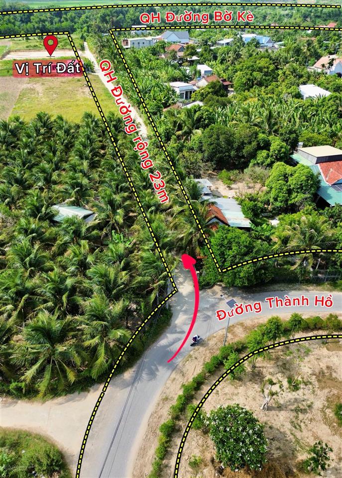Bán đất thổ cư 75m2 trung tâm xã diên phước cách đường thành hồ 100m