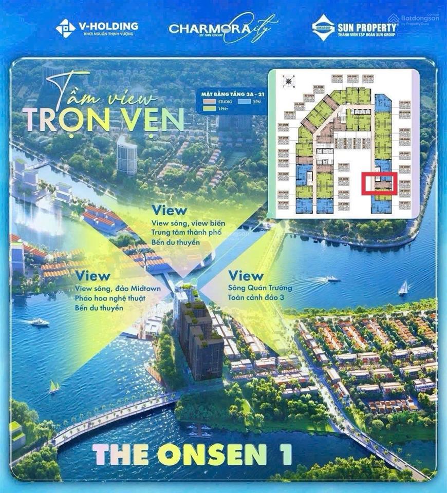 Onsen 1 nha trang 1809 view đông nam cần bán