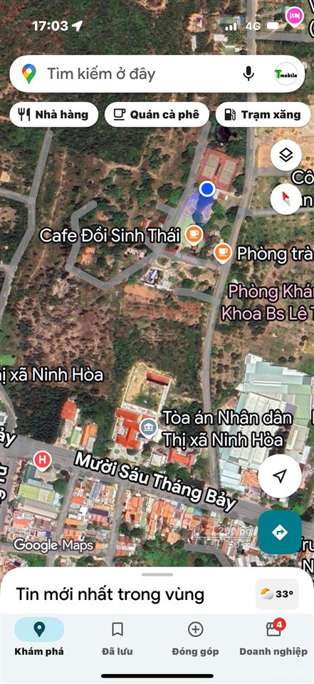 Bán đất 3.208m2 gần khu cafe sinh thái đường 16/7, phường ninh hoà, khánh hoà