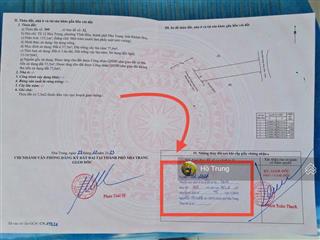 Bán đất đường hoà trung  vĩnh hoà, giá 3,5 tỷ  sổ hồng full thổ cư