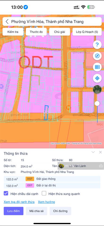 Bán lô đất đẹp mặt hẻm 3 thái phiên  qh ra đường lương ngọc quyến  giá 26,7 tr/m2