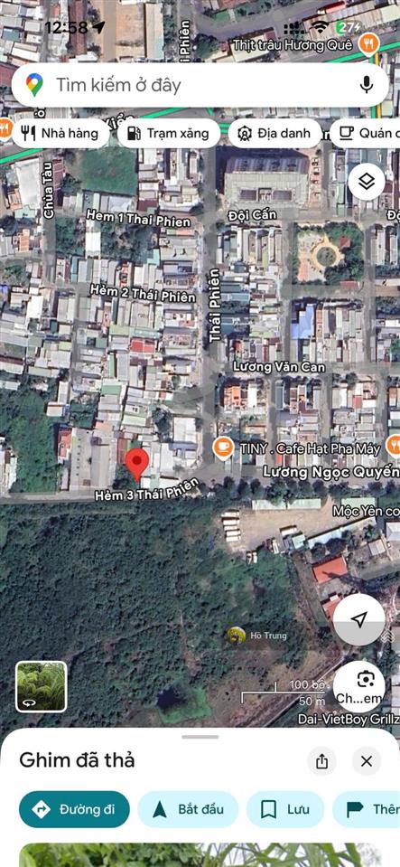 Bán lô đất đẹp mặt hẻm 3 thái phiên  qh ra đường lương ngọc quyến  giá 26,7 tr/m2
