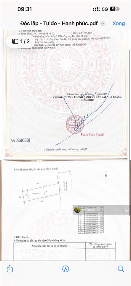 Bán mảnh đẹp gần đh thái bình dương, cđ sư phạm tw, cđ y tế khánh hòa