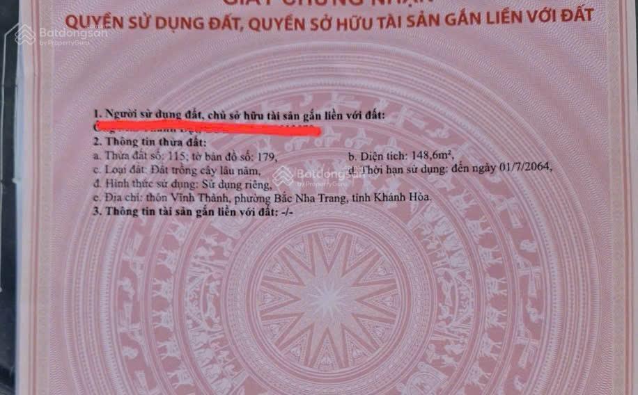 Lô góc hẻm ô tô nguyễn xiển  bắc nha trang giá đầu tư