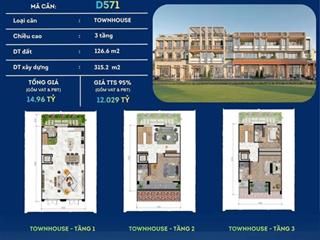 Nhà phố townhouse tại charmora city by sun group chỉ 12 tỷ 029 ( tts 95%)