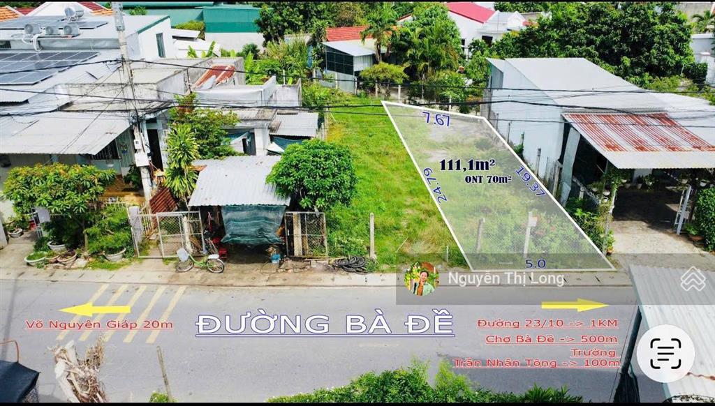 Bán đất đường bà đề, diên an cách võ nguyên giáp 50m
