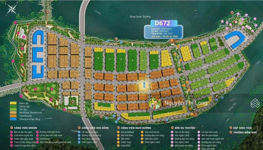 Căn liền kề đường d6  charmora city (sun nha trang)