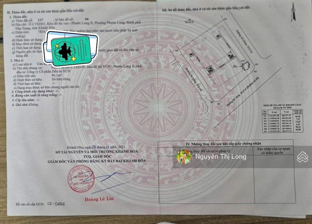 Bán căn chung cư xã hội 1 phước long 3 phòng ngủ
