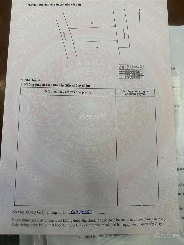 Bán lô đất 72m2 full thổ cư, 2 mặt tiền đẹp, giá rẻ