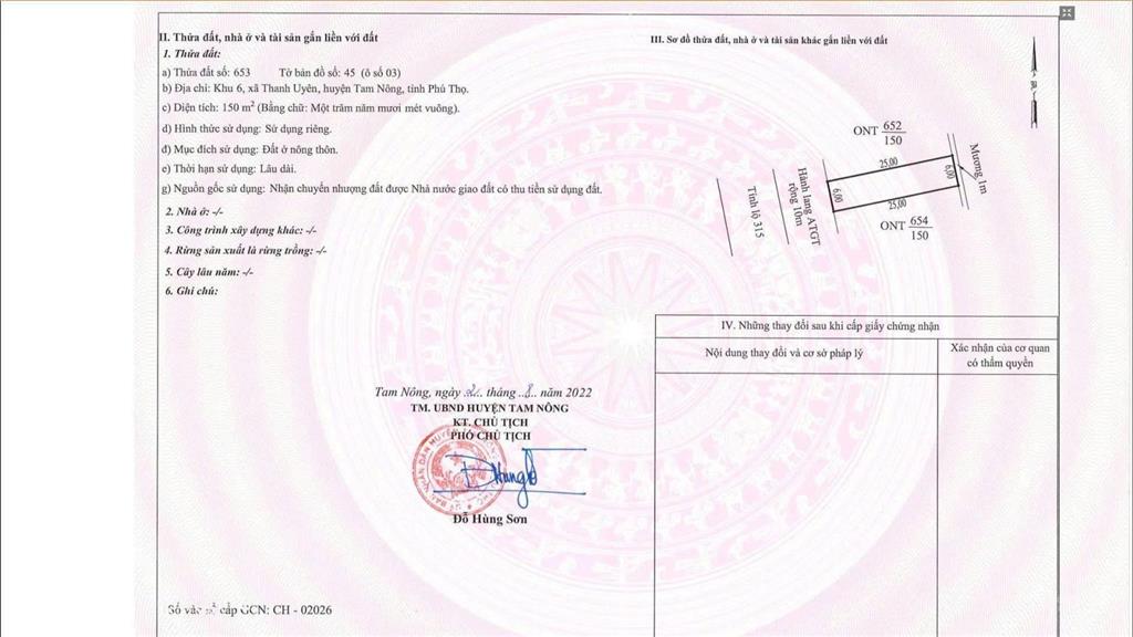 Cần bán đất đấu giá tl315 cam kết mua lại lợi suất 27%, gần cụm kcn, full thổ cư