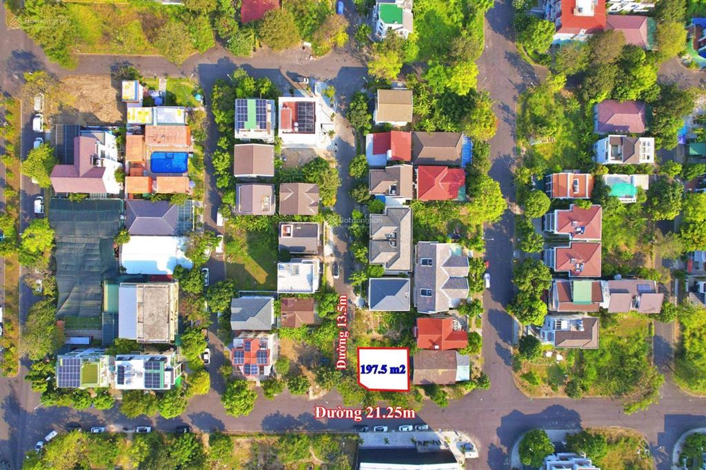 Lô góc 197,5 m2 biệt thự an viên nha trang đường 21m và đường 13m  giá 115 tr