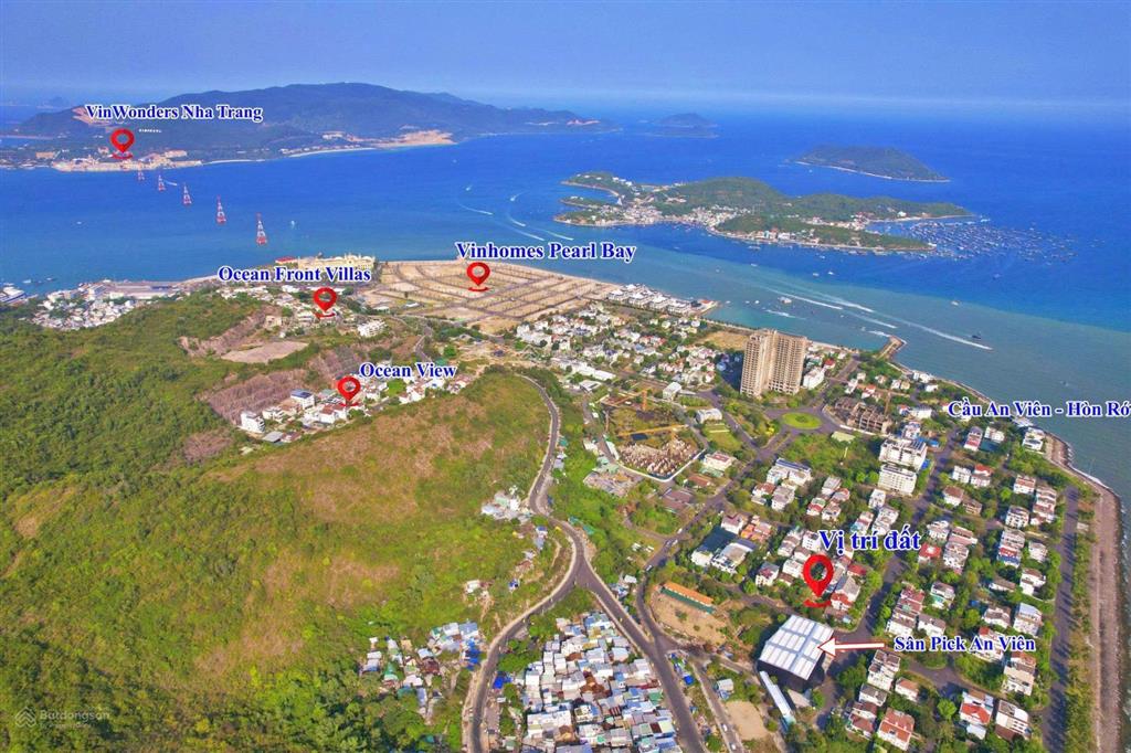 Lô góc 197,5 m2 biệt thự an viên nha trang đường 21m và đường 13m  giá 115 tr