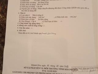 Bán lô đất mặt tiền đường biển trần phú nha trang