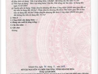 Bán lô đất mặt tiền đường hòn nghê vĩnh ngọc nha trang