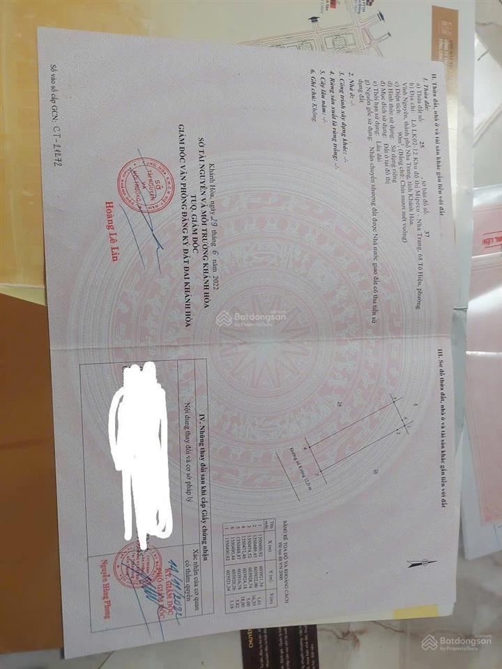 Đất nền dự án mipeco nha trang giá cực tốt,  ngay!