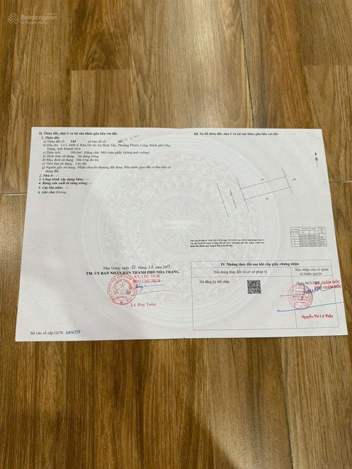 Bán lô đất khu đô thị an bình tân nha trang khánh hòa