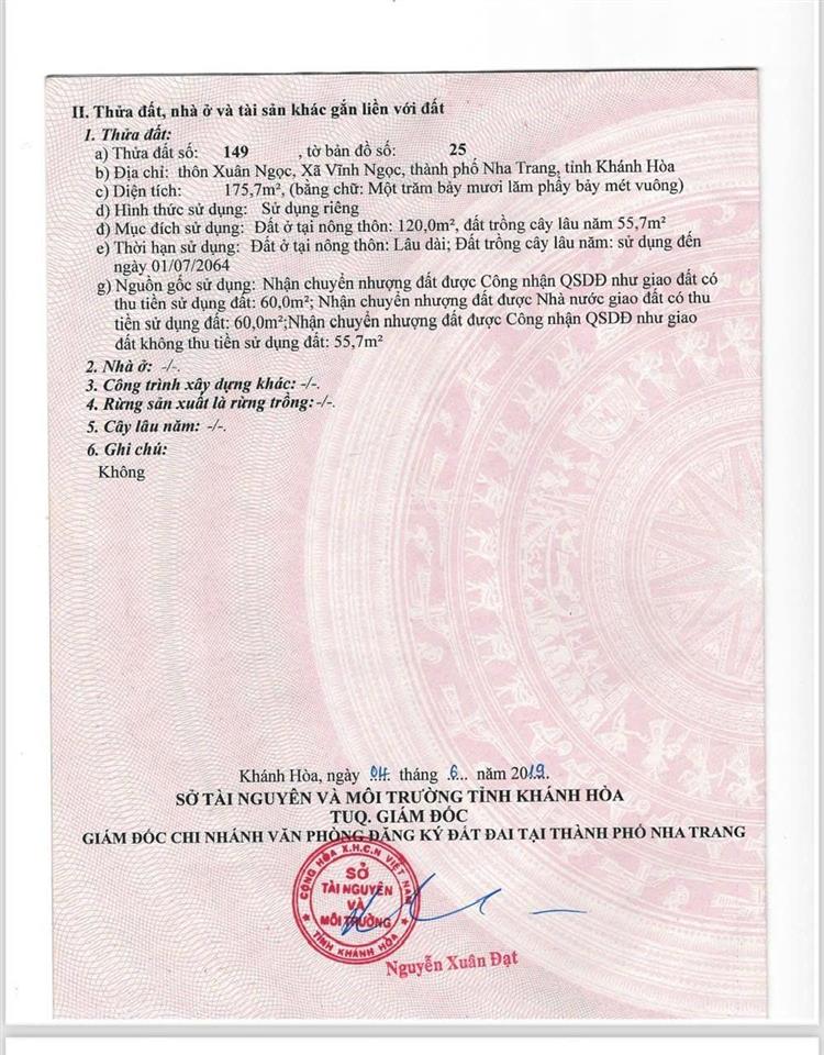 Bán đất đường mai thị dõng vĩnh ngọc nha trang