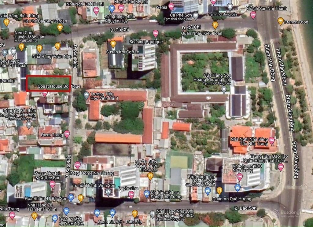 Bán đất xây ks đường sao biển, vĩnh hải, bắc nha trang. dt 504m2 (14x 36m)  giá 85tr/m2 (~ 43 tỷ)
