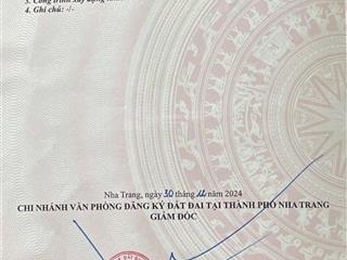 Bán đất mặt tiền phạm văn đồng, vĩnh hoà, nha trang. dt 124m2 (ngang 5m)  hướng đn  giá 115tr/m2.