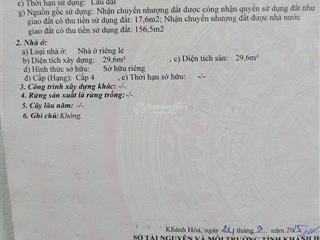 Bán 59tr/m2 đất dương hiến quyền, vĩnh hoà, bắc nha trang. dt 174m2 (ngang 5,91m). gần bãi tắm biển