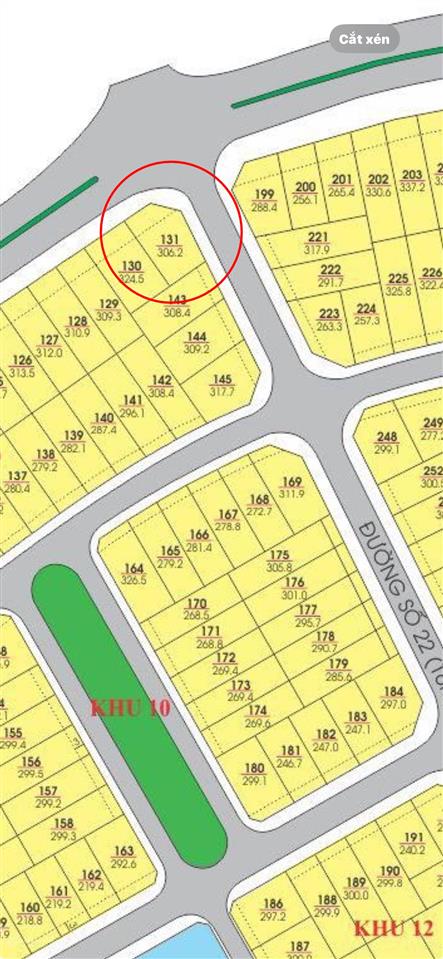 Bán đất lô góc cực đẹp 306m2 mt phạm văn đồng, bắc nha trang  giá rẻ 74,5tr/m2 (~ 22,8 tỷ)