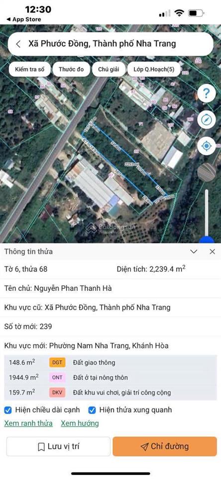 Bán đất giá rẻ 2091,8m2  giá 3,5tr/m2. mặt tiền tỉnh lộ 3, phước đồng, nha trang. vị trí đẹp