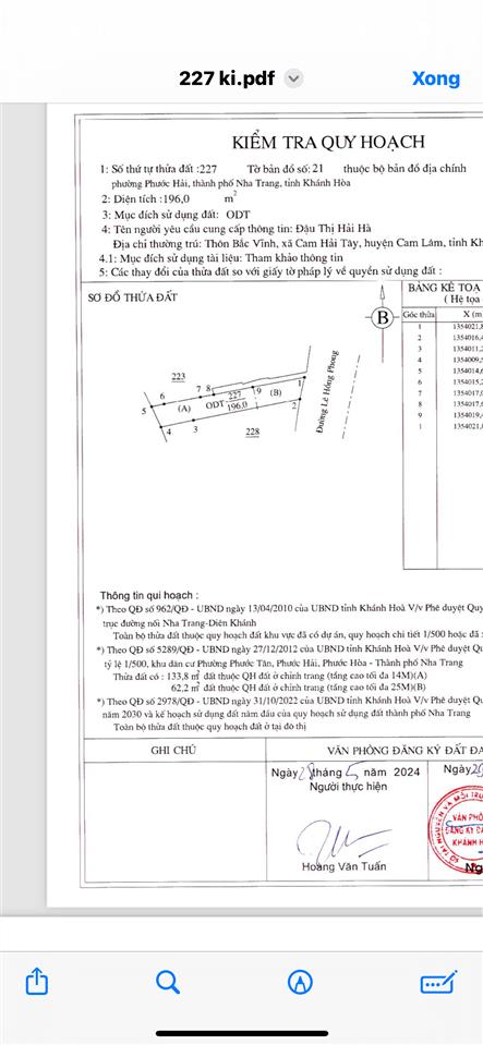 Bán nhà 2 tầng kdbb, lê hồng phong, phước hải, nha trang, dt 190m2  h. đông  giá bán 18,5 tỷ.