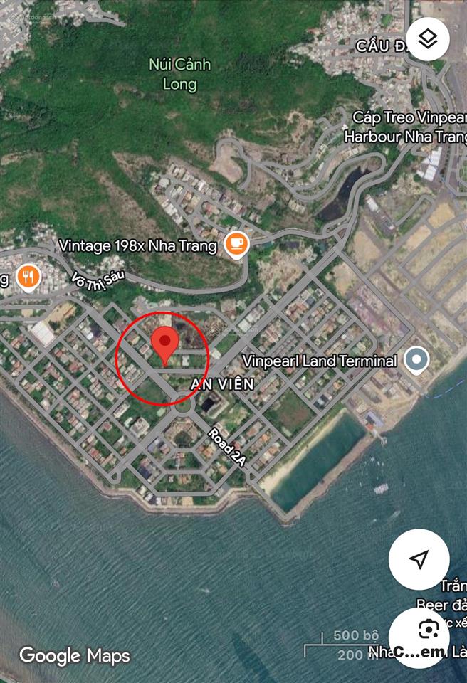 Cần bán đất dt 585m2 (ngang 18,3m)  giá 90 tr/m2. khu đô thị biển an viên, p. nam nha trang.
