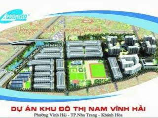 Bán đất rẻ, dt 103,8m2  giá 37,5tr/m2. khu đô thị nam vĩnh hải, bắc nha trang.