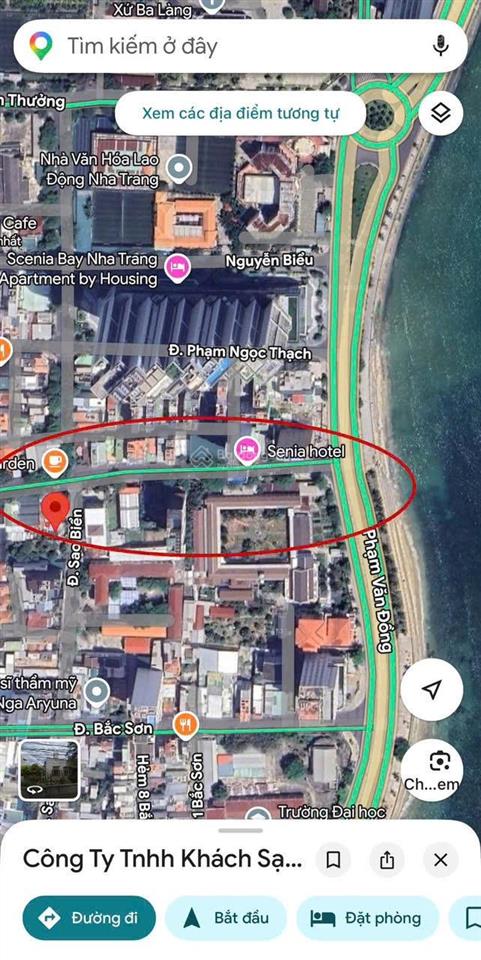 Bán đất đường sao biển, vĩnh hoà, nha trang. dt 581,6m2 (ngang 14m)  giá bán 42 tỷ. đất gần biển.