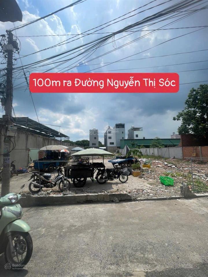 Bán đất đường nguyễn thị sóc, xã bà điểm, hóc môn, tp. hồ chí minh. dt 100m2 (5x20m)  giá 4,25 tỷ