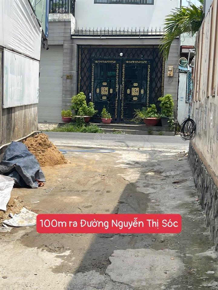 Bán đất đường nguyễn thị sóc, xã bà điểm, hóc môn, tp. hồ chí minh. dt 100m2 (5x20m)  giá 4,25 tỷ