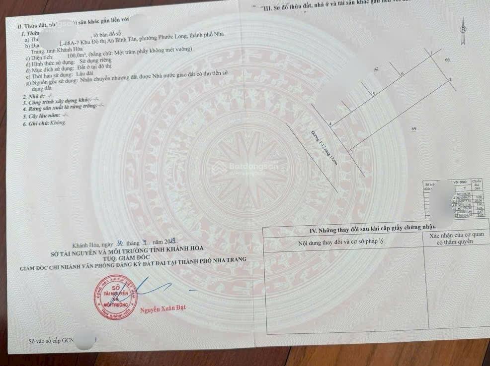 Hạ giá bán nhà 4 tầng còn 8,7 tỷ  khu đô thị an bình tân, nha trang. dt. 100m2 có 4pn. siêu rẻ.