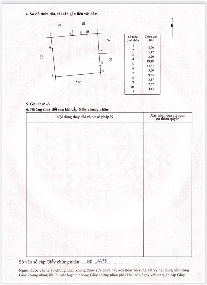 Bán đất lớn giá rẻ 1125,8m2  giá 80tr/m2  đường củ chi, bắc nha trang. gần biển xây ks, nhà hàng