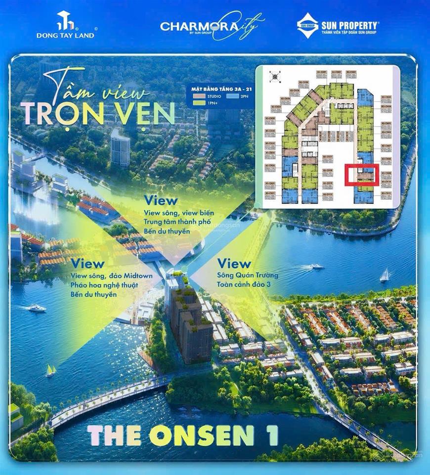 Căn hộ cc charmora city, bán 2,68 tỷ, 35m2 studio giá ưu đãi tại vĩnh thái, nha trang