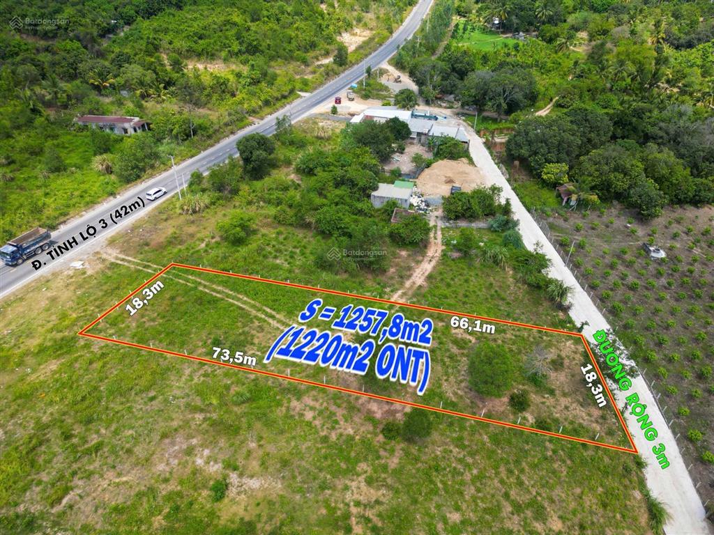 Cần bán gấp đất mặt tiền tỉnh lộ 3 gần trường lái, mặt tiền hơn 18m kinh doanh đẹp