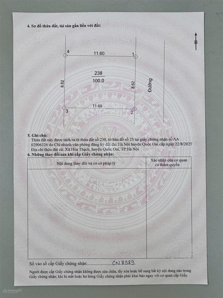 Bán đất hòa lạc gần khu công nghệ cao và đh fpt giá 2,5 tỷ.  0929 718 ***