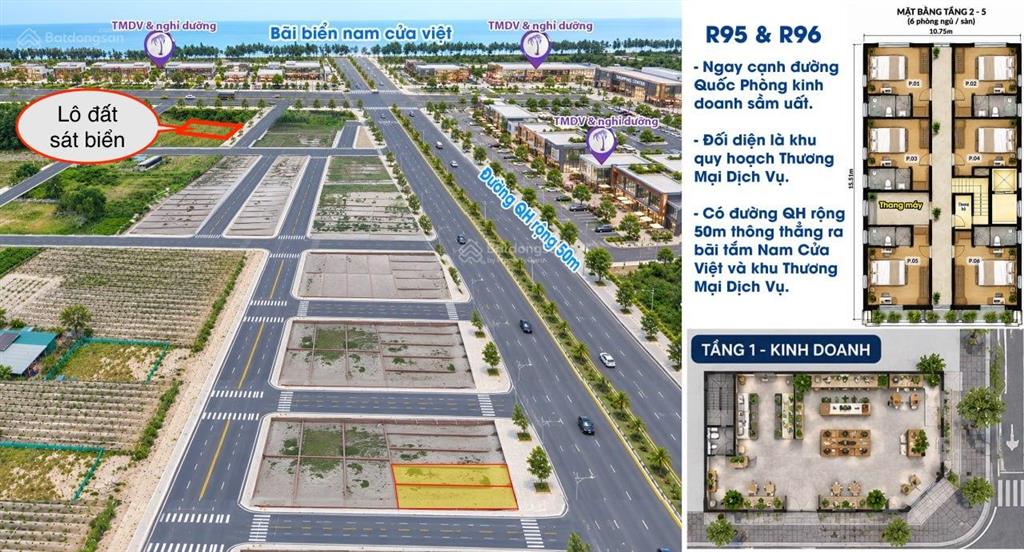 Bán đất nền thổ cư mặt biển quảng trị. diện tích 119m2. giá 375 triệu.  0986 853 ***