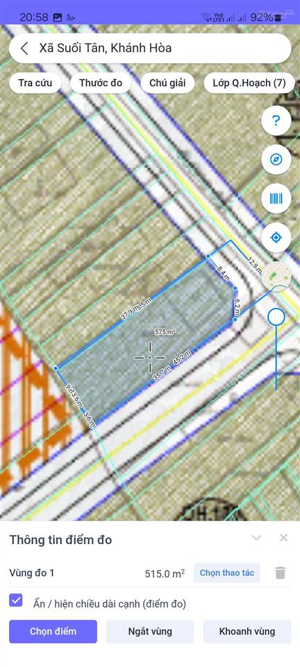 Cần bán 572 m² có 200m² thổ cư suối tân cam lâm khánh hòa giá 6.5tr/ m2