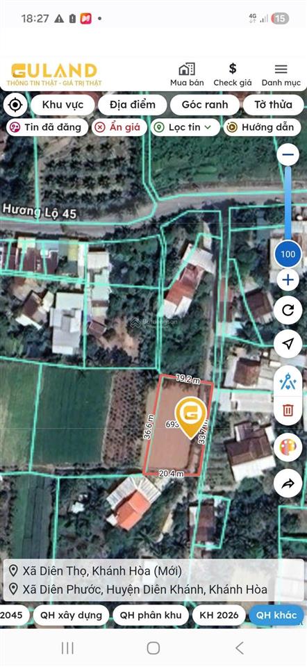 Cần bán 100m2 thổ cư thôn phú ân bắc a cách hương lộ 45 khoản 60 mét, bán 8tr/m2