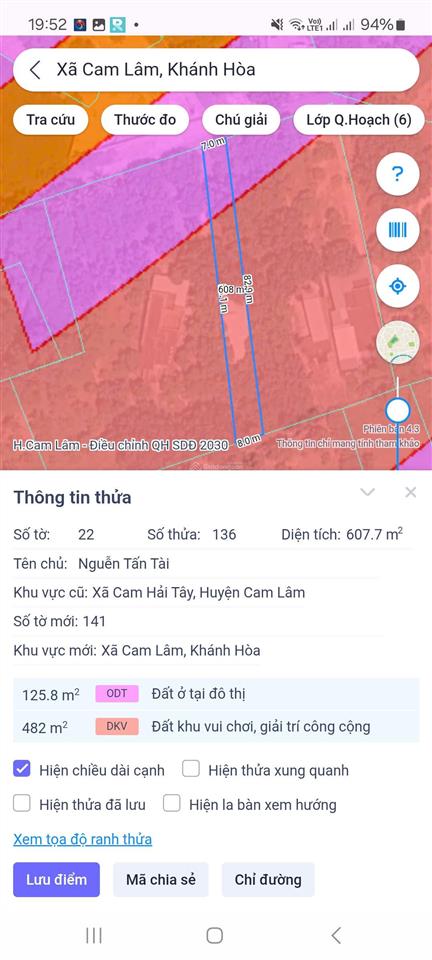 Chủ cần tiền hạ giá bán đất đường nhựa cam hải tây 607 m2 có nhà cấp 4 giá 3tr/m2