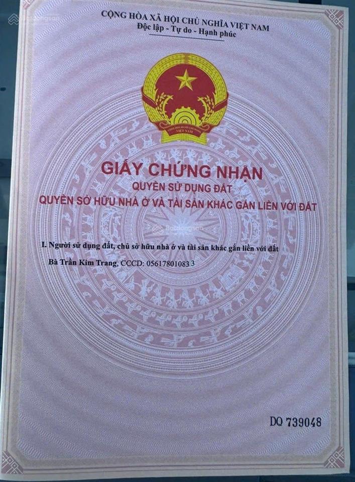 Cần bán 1072m2 có 700m2 thổ cư mặt tiền đường nguyễn tất thành phước đồng nha trang
