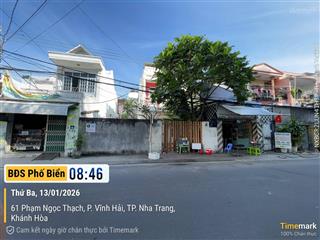 Bán đất đường phạm ngọc thạch gần scenia bay, biển chỉ 200m ngang đẹp 9m  bắc nha trang